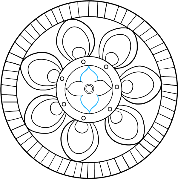 How To Draw Beginner Mandala - Analog Clock Clip Art (680x678), Png Download