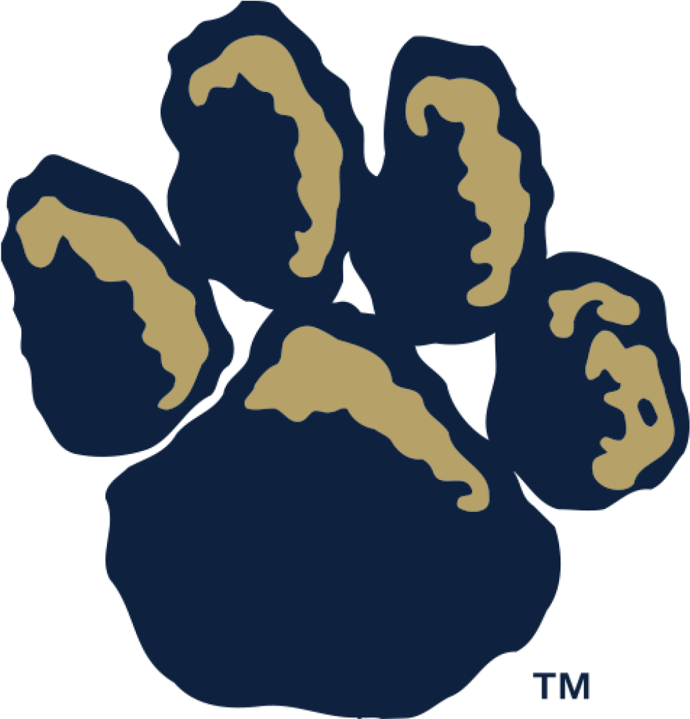 Panther Pawprint Logo University Of Pittsburgh Panthers - University Of Pittsburgh Greensburg Logo (1024x1024), Png Download