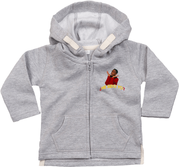 Sweat Bébé Zippé À Capuche Steve Urkel Par Tunetoo - Sweat À Capuche Bébé Zippé Dream Big Par Flyingmouse365 (690x850), Png Download