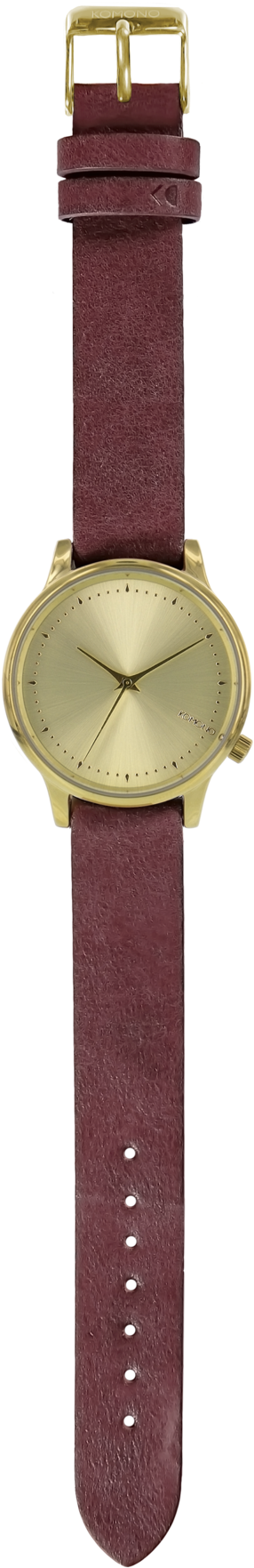 Estelle Classic Burgundy Watch - Komono Estelle Classic Watch Burgundy (1017x2048), Png Download