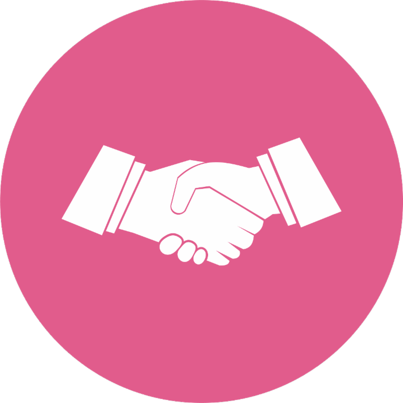 Larexc Welcomes New Board Members - Red Shake Hand Vector (800x800), Png Download