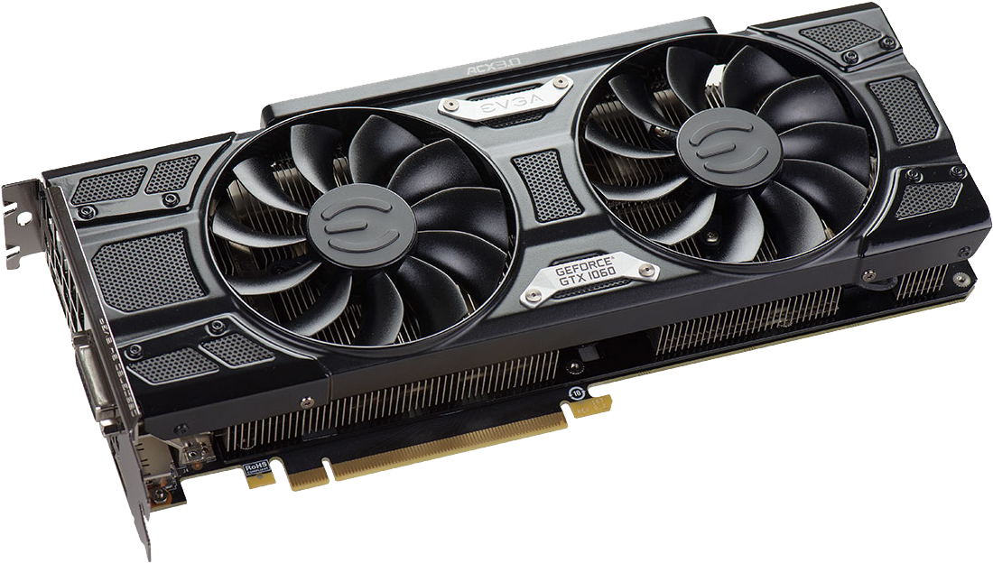 Evga Geforce Gtx 1060 Ftw Gaming Acx (1200x1200), Png Download
