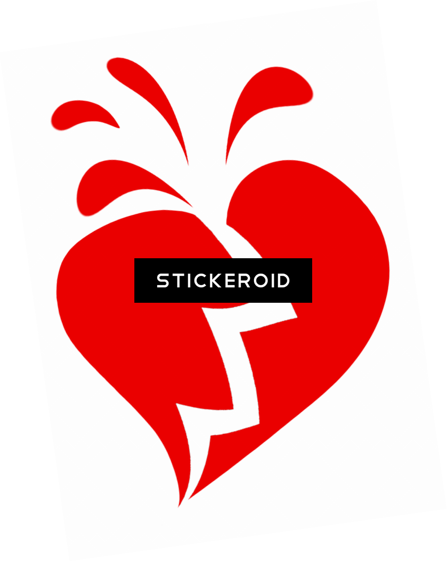 Broken Heart - Emblem (905x1134), Png Download