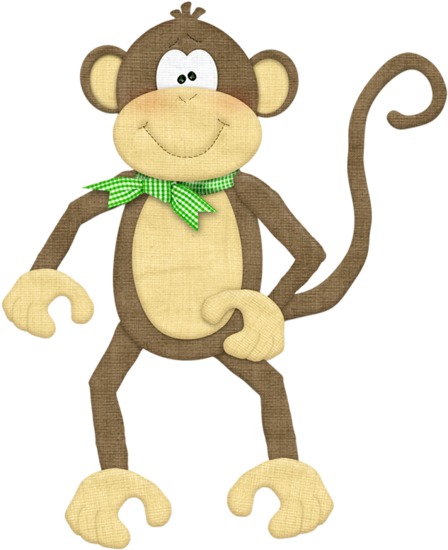 Monkeys ‿t✿p⁀ Monkey Business, Patch, Baby Bug - Gif Png De Un Mono (647x800), Png Download