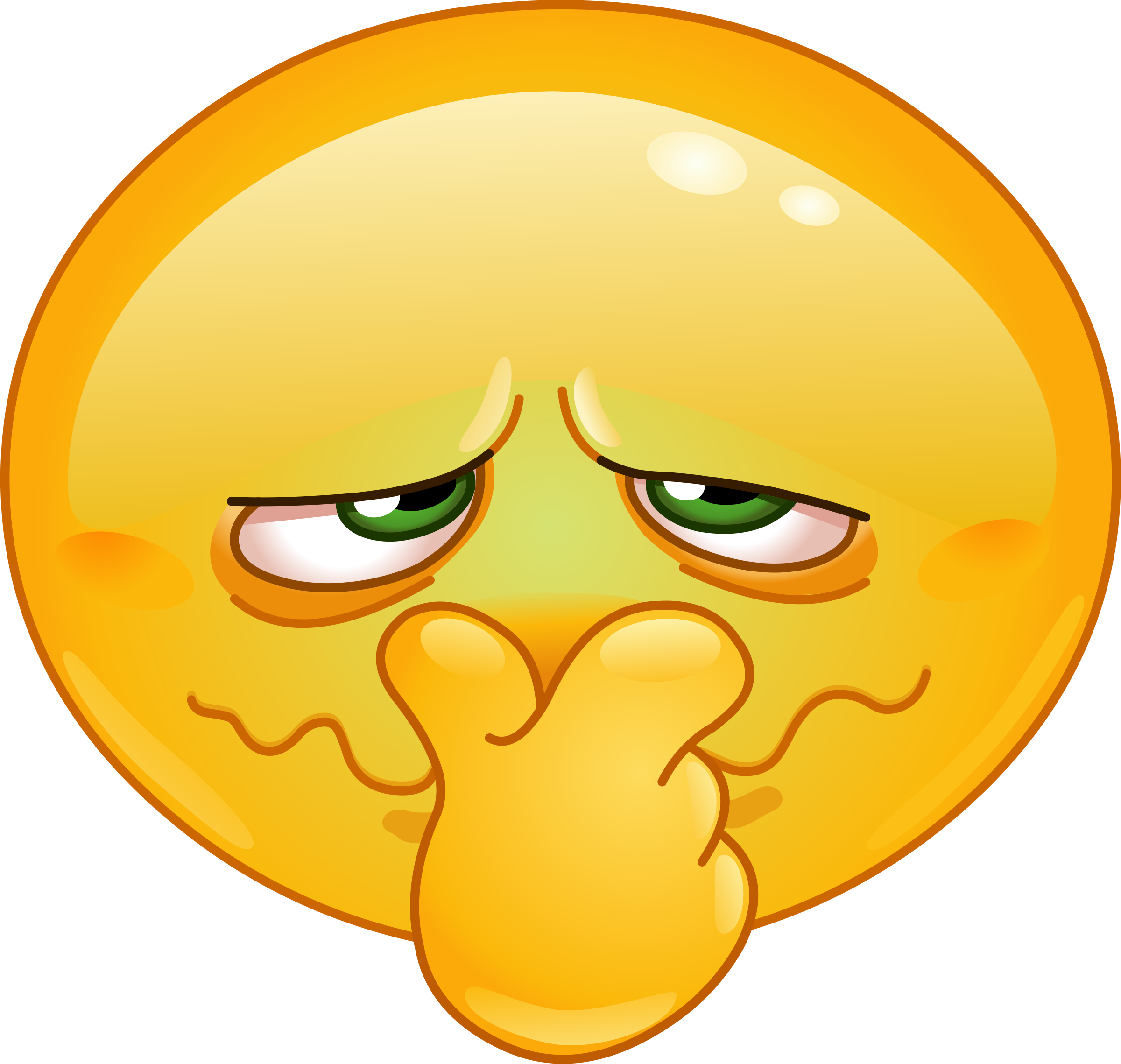 Hotsigns And Decals - Holding Nose Emoji (2401x2279), Png Download