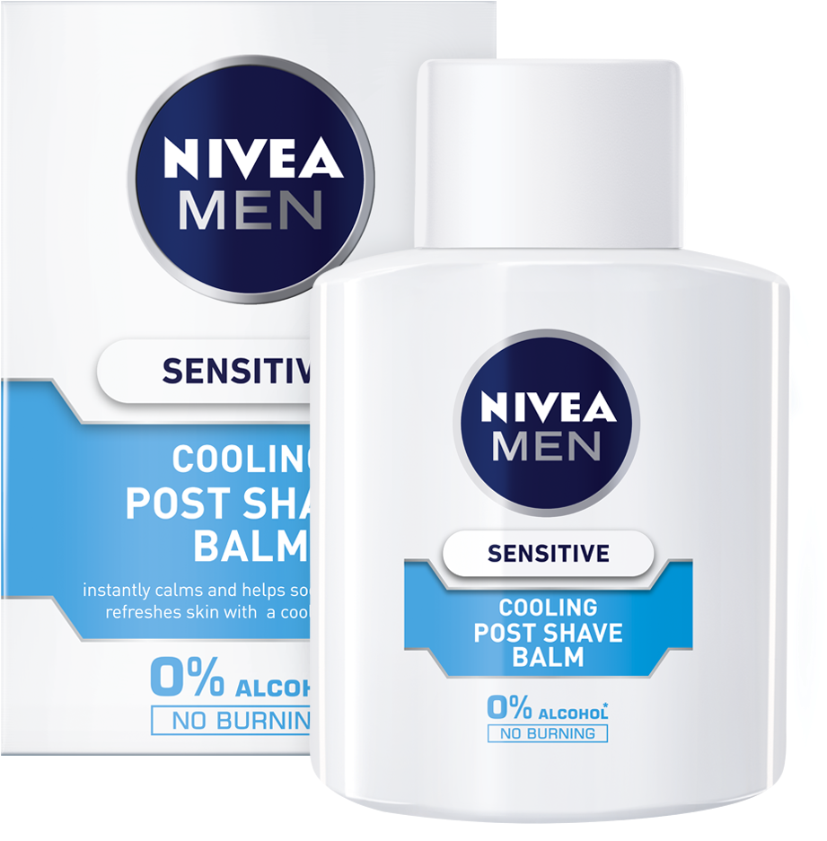 Nivea Men Sensitive After Shave Balm (1010x1180), Png Download