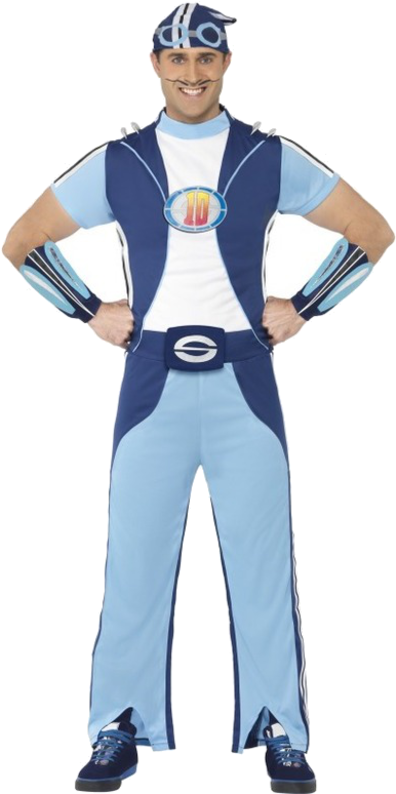 Sportacus Lazy Town Costume Jokers Masquerade - Lazy Town Halloween Costumes (500x793), Png Download