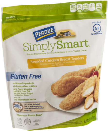 Perdue Simply Smart Gluten Free Breaded Chicken Breast - Perdue Simply Smart Lightly Breaded Chicken Strips (600x600), Png Download