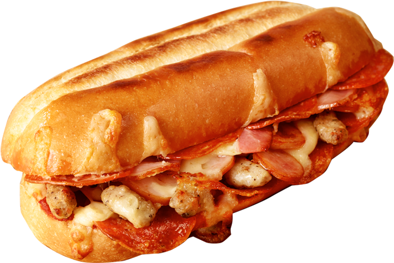 Giga Meat Pizza Sandwich - ギガ ミート ピザ サンド (800x550), Png Download