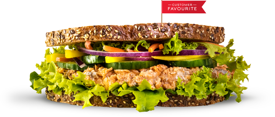 Salmon Salad - Druxy's (900x385), Png Download