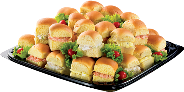 Delicatessen Buffet Chicken Salad Breakfast Sandwiches - Walmart Deli Slider Trays (600x600), Png Download