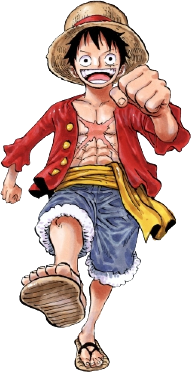 Monkey D Luffy Timeskip - One Piece Luffy (650x1260), Png Download
