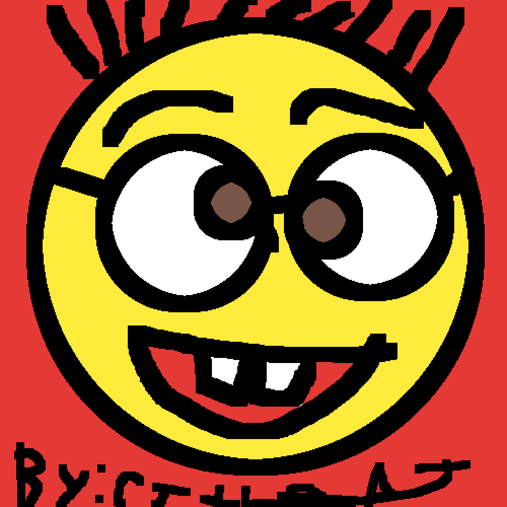 The Nerd Emoji By Cjthedj30 - Smiley (1000x1000), Png Download