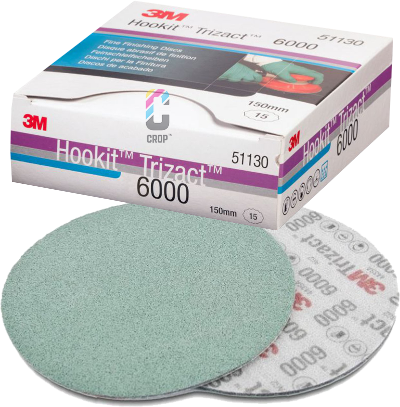 3m Trizact Hookit Fine Finishing Disc, 75 Mm, Plain, (836x866), Png Download