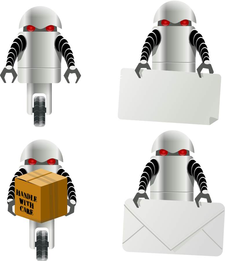Robot Clipart, Vector Clip Art Online, Royalty Free (777x900), Png Download