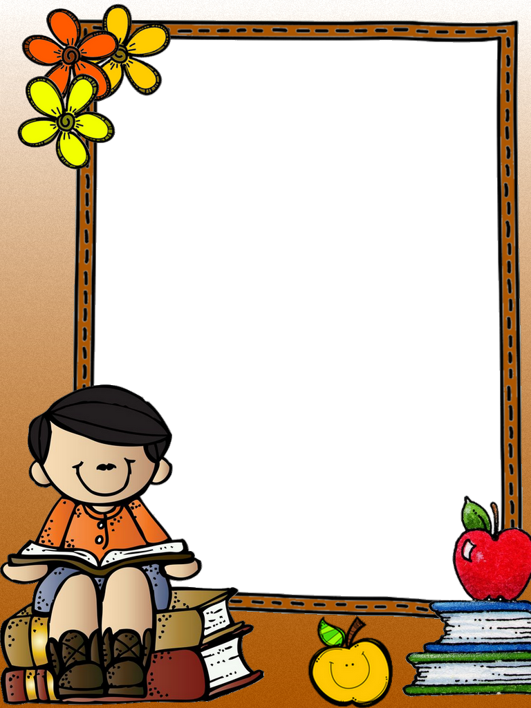 Borders For Paper, Borders And Frames, Card Book, Kids (768x1024), Png Download