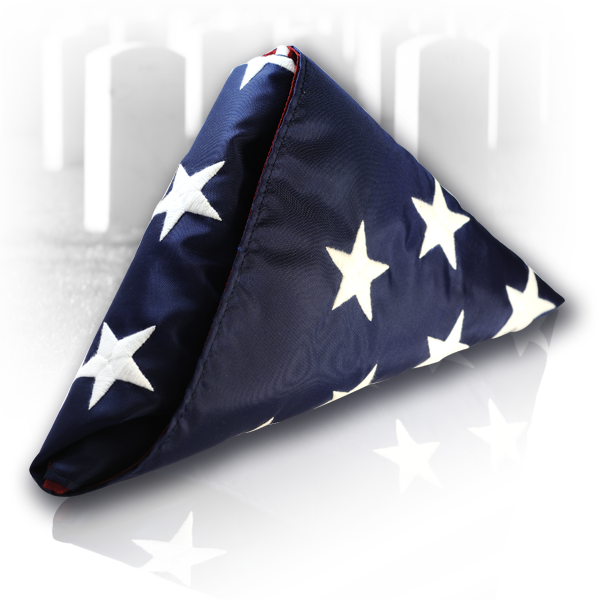 Folds Of Honor S - Usa Flag Folded Png Transparent (600x600), Png Download