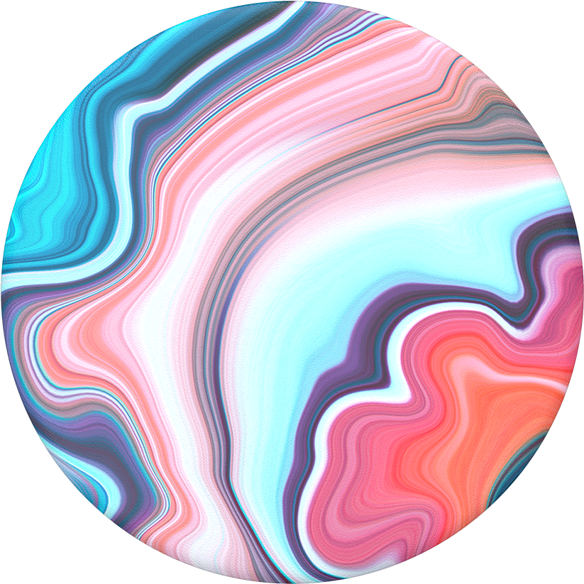 Banded Agate - Pink And Blue Agate (1000x1000), Png Download