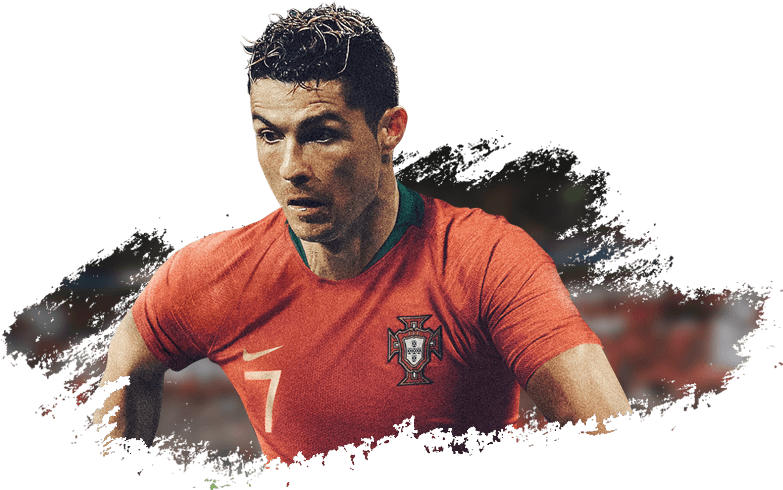 Ronaldo - Paintbrush (800x530), Png Download