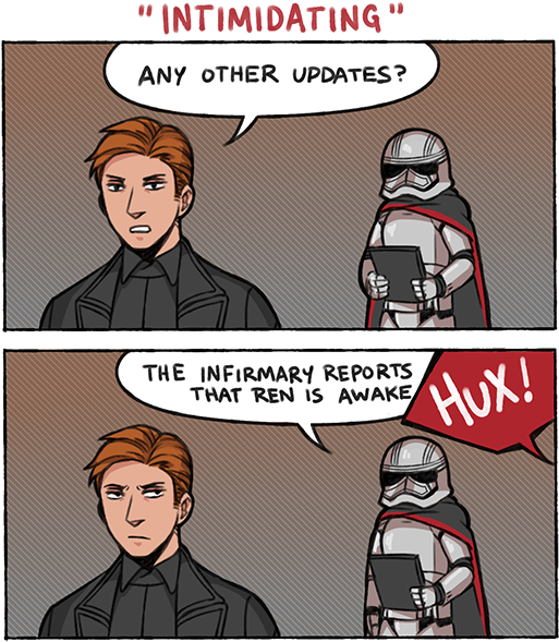 Phasma X Hux Comics (540x598), Png Download