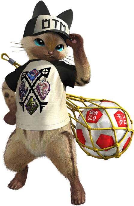 Football Neko - Monster Hunter Generations August Dlc (700x700), Png Download