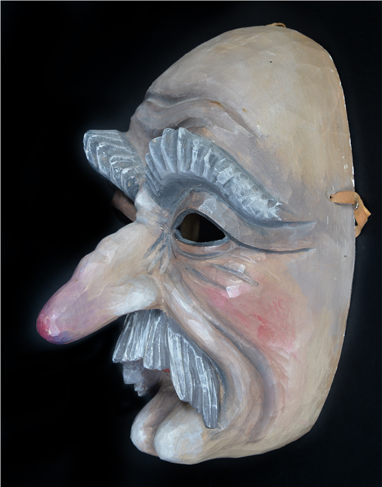 Fasnet Old Man Mask - Mask (1000x1000), Png Download