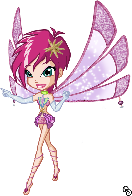 Winxsuperfan Images Tecna Chibi Hd Wallpaper And Background - Những Hình Ảnh Chibi Flora (561x808), Png Download