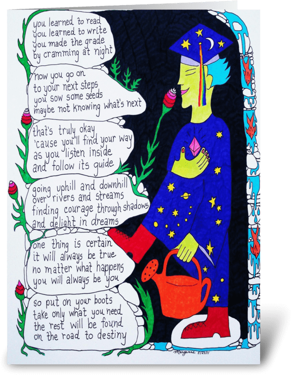 Congratulations, Graduate Greeting Card - Creative Arts (700x792), Png Download