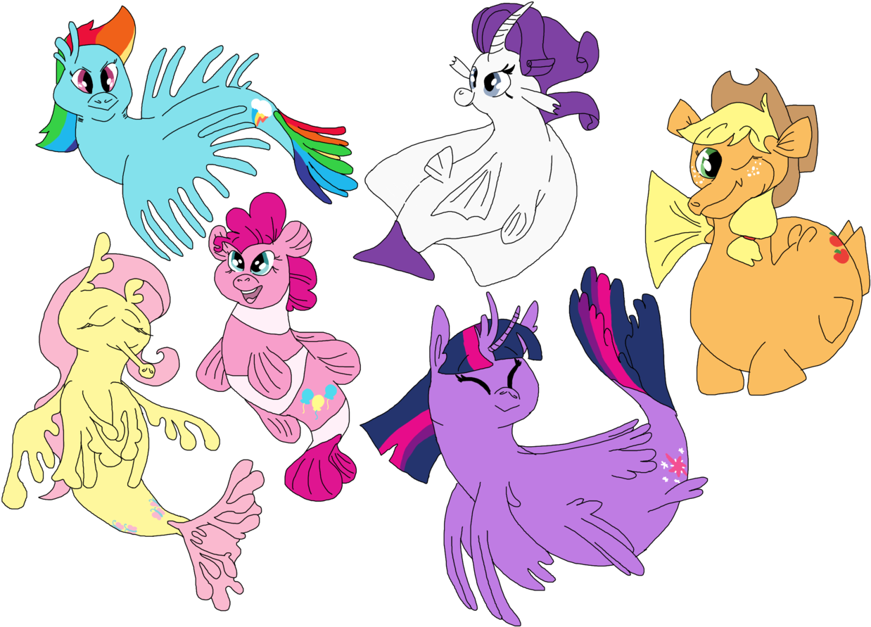 Solgaleolesbian, Fluttershy, Mane Six, My Little Pony - Applejack (1280x907), Png Download