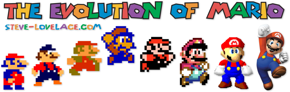 Taken From The Famous Image 'evolution Of Man' Is A - Evolution Of Mario Graphics (1024x337), Png Download