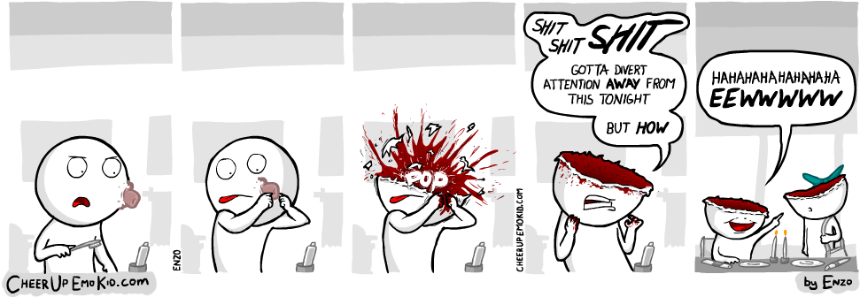 Pimple Comic (980x346), Png Download