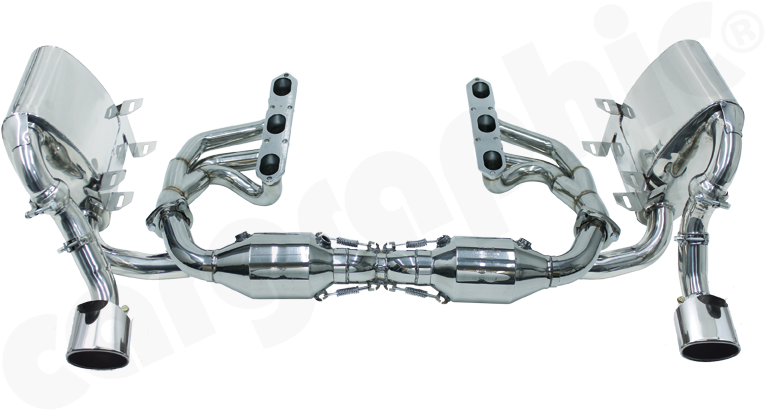Porsche 996 3,4l Carerra 2/4 - Porsche 996 Cargraphic Exhaust (770x420), Png Download