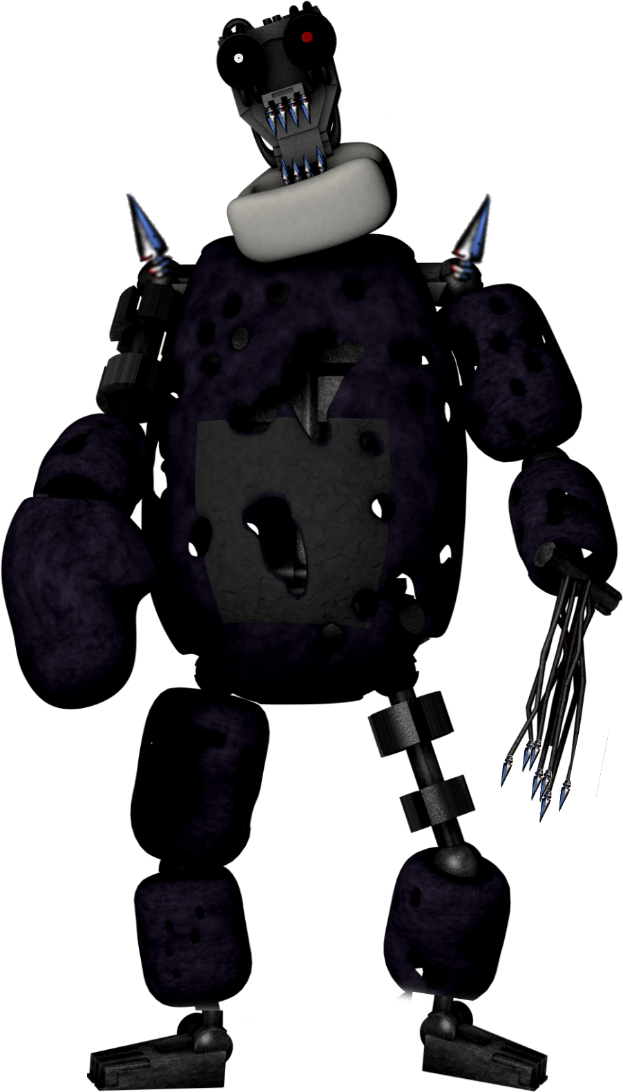 Punctured Prototype Tinky-winky - Stuffed Toy (901x1609), Png Download