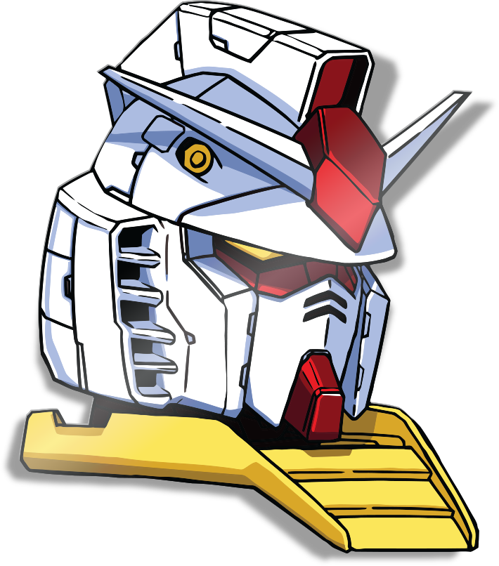 Image Of Rx 78 02 Head Sticker (710x806), Png Download