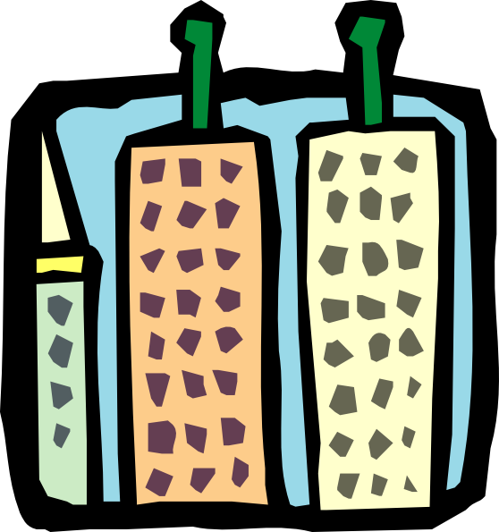 Skyscrapers And Their Roofs Svg Clip Arts 558 X 595 (558x595), Png Download