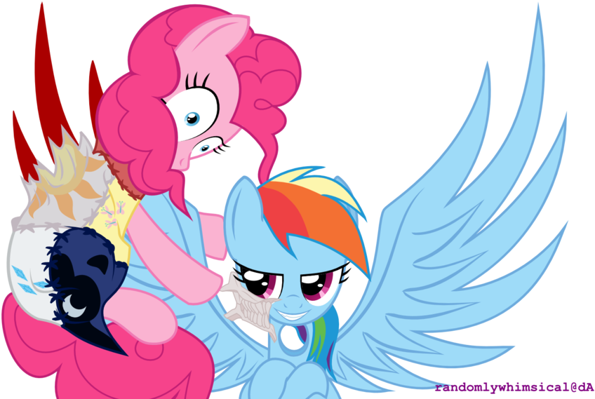 Pinkie Pie And Rainbow Dash Clopfic - Pinkie Pie Cupcakes Dress (900x619), Png Download