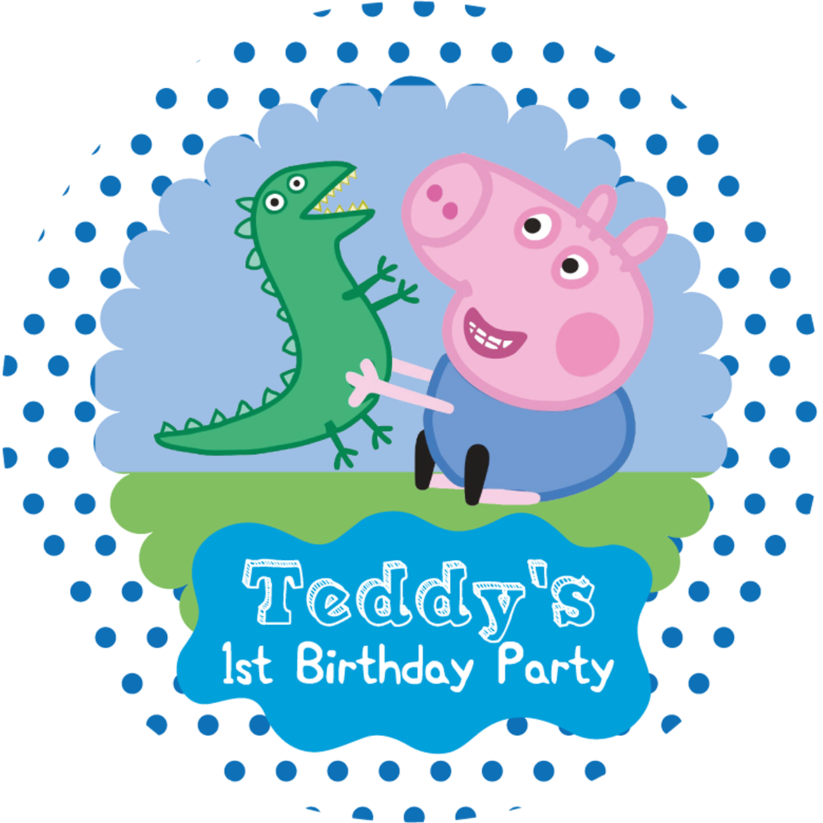 George Pig Party Box Stickers - Stickers De George Pig (1200x1200), Png Download
