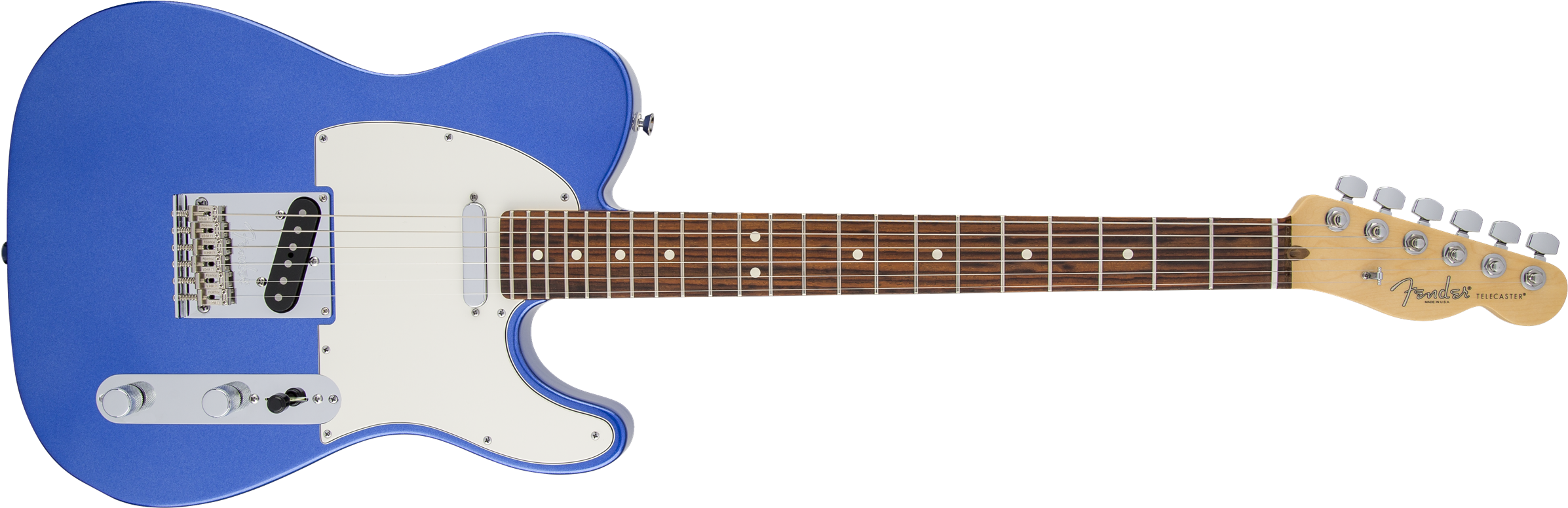 Fender American Standard Telecaster - Fender Precision Bass Blue (2400x784), Png Download