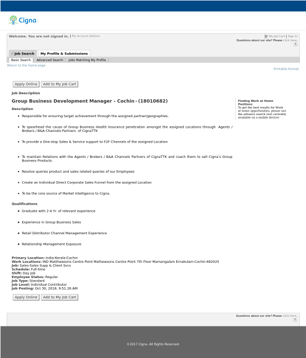 Cigna - Chennai (600x900), Png Download