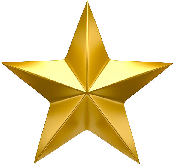 Bureaucrat Star - Gold Star (612x612), Png Download