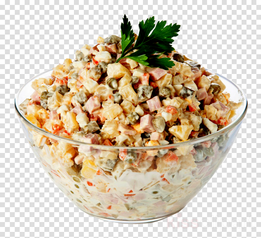 Olivier Salad Clipart Olivier Salad Stock Photography - Olivier Salad (900x820), Png Download