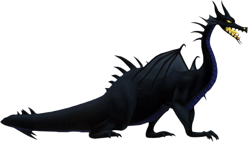 Maleficent- Dragon Form Kh - Kingdom Hearts Maleficent Dragon (825x473), Png Download