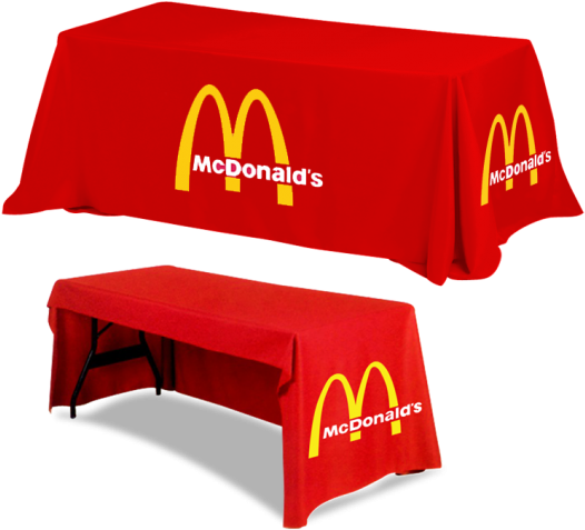 3 Sided Custom Full Color Table Cover - Printed Table Covers (600x600), Png Download