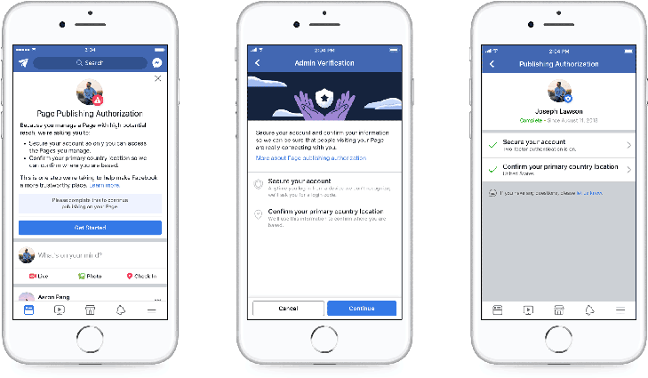 Facebook Adds New Authorization Process For Page Managers - Authorization (800x439), Png Download