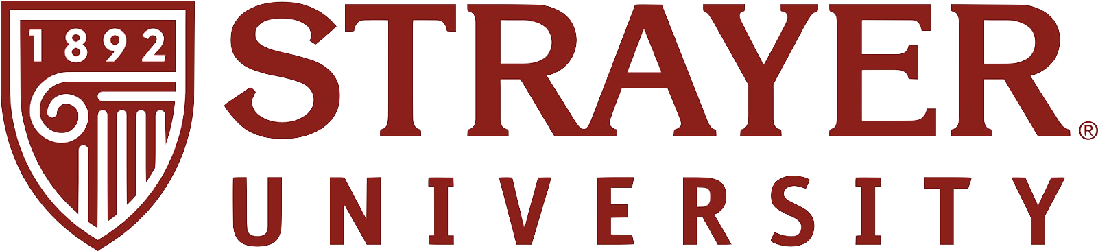 Strayer University Online Logo (1600x381), Png Download