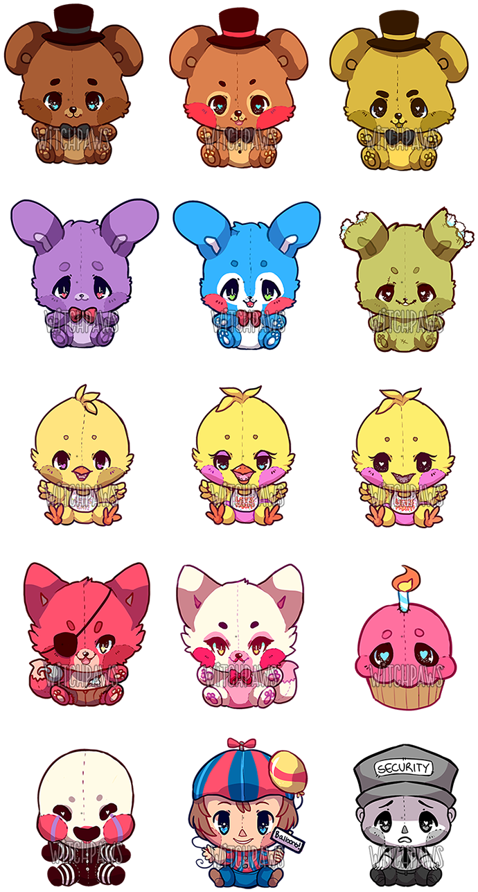 Download Sister - Five Nights At Freddy's Sister Location Kawaii PNG Image  with No Background 
