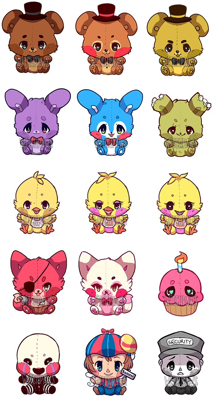 Sister - Five Nights At Freddy's Sister Location Kawaii (750x1332), Png Download