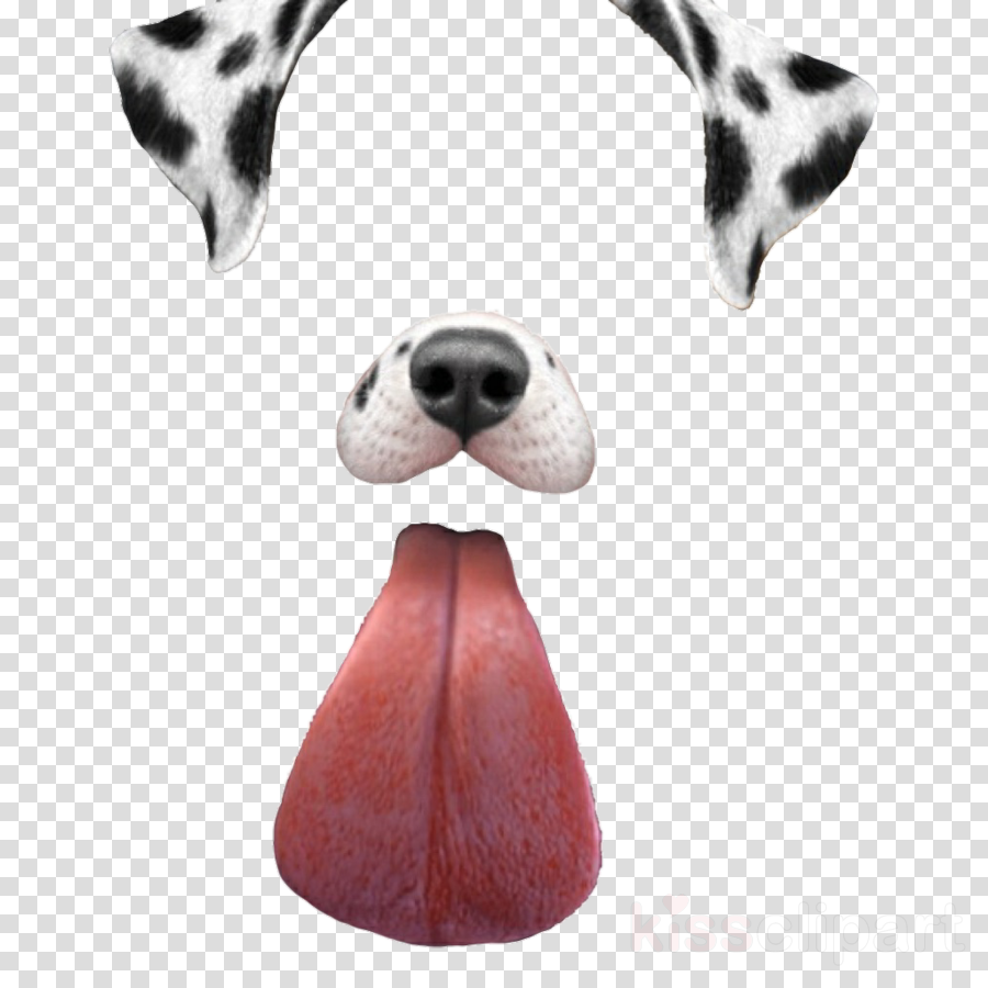 Snapchat Dog Ears Dalmatian (900x900), Png Download