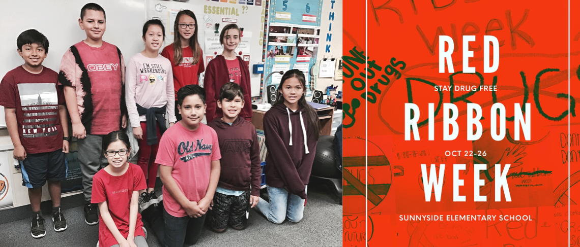 Sunnyside Students Celebrate Red Ribbon 🎀 Week - Milan Fashion Week 2012 (1140x487), Png Download