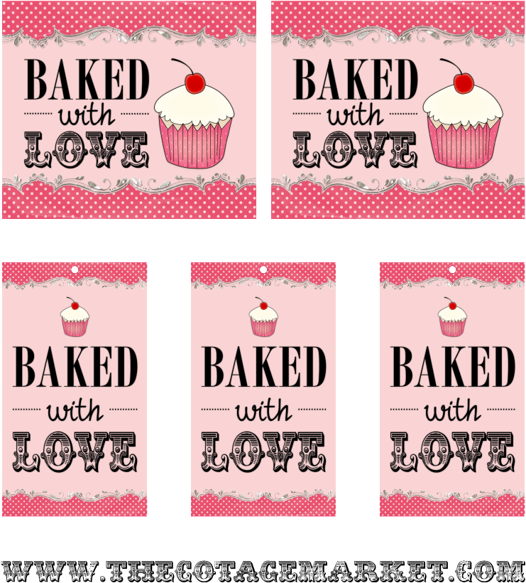 Cute Tag When Giving My Baked Goods - Cupcake (819x1024), Png Download